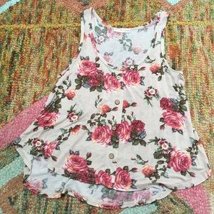 Agaci floral tanktop pink cream